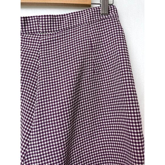 Bette & Court Skort Purple Plaid Pattern Womens 12 - Picture 7 of 10